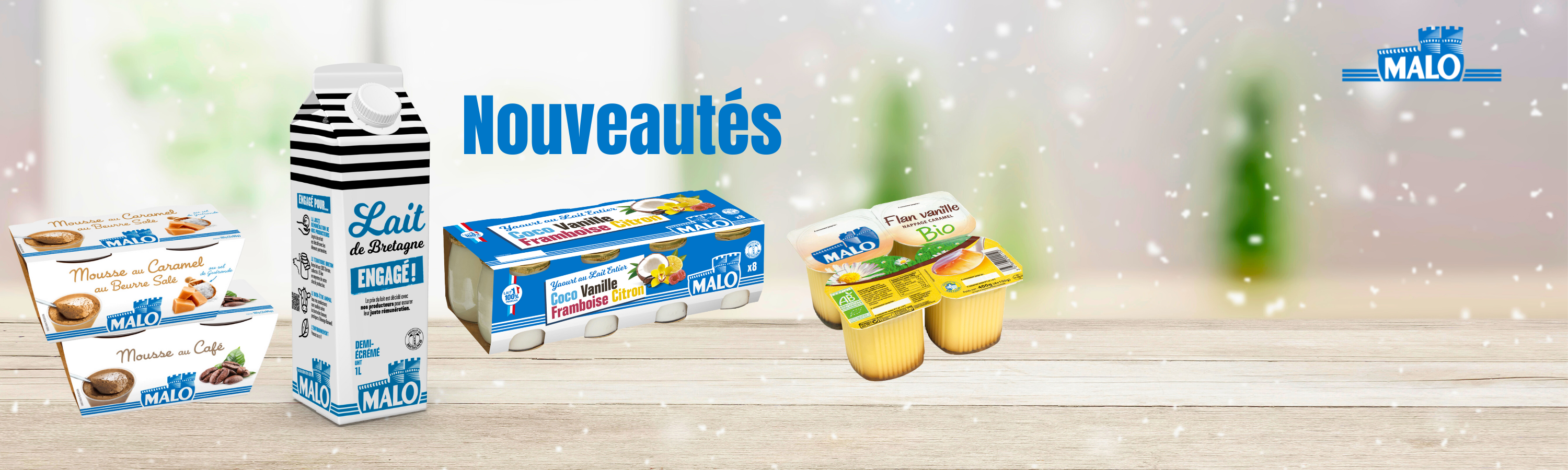 Desserts et yaourts Malo